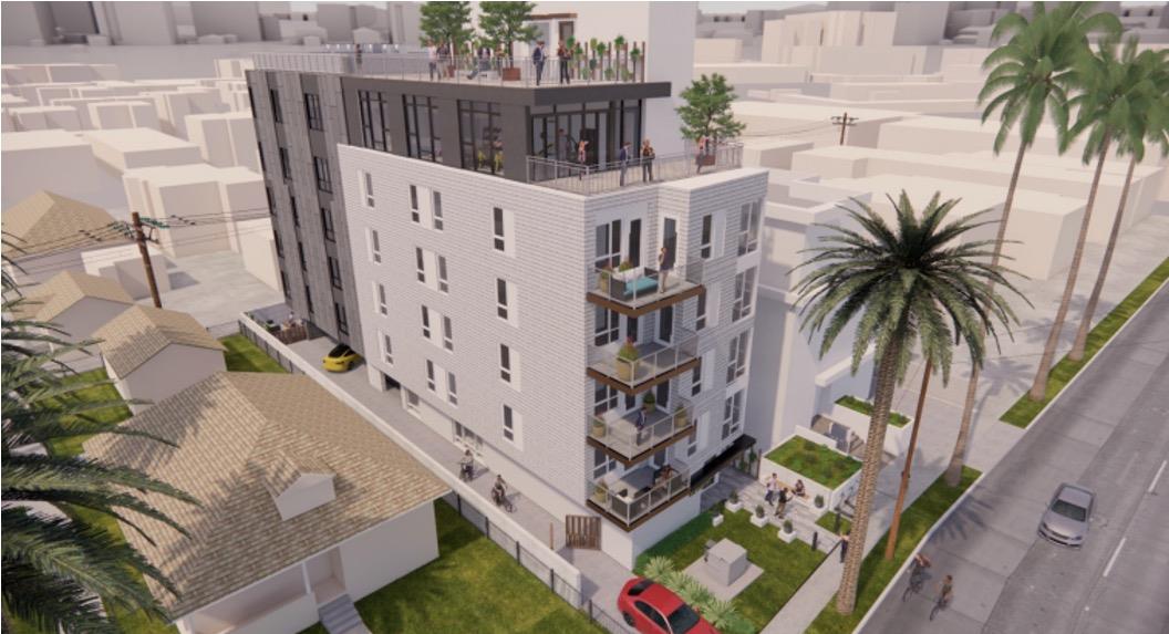 1165 WEST rooftop and exterior rendering