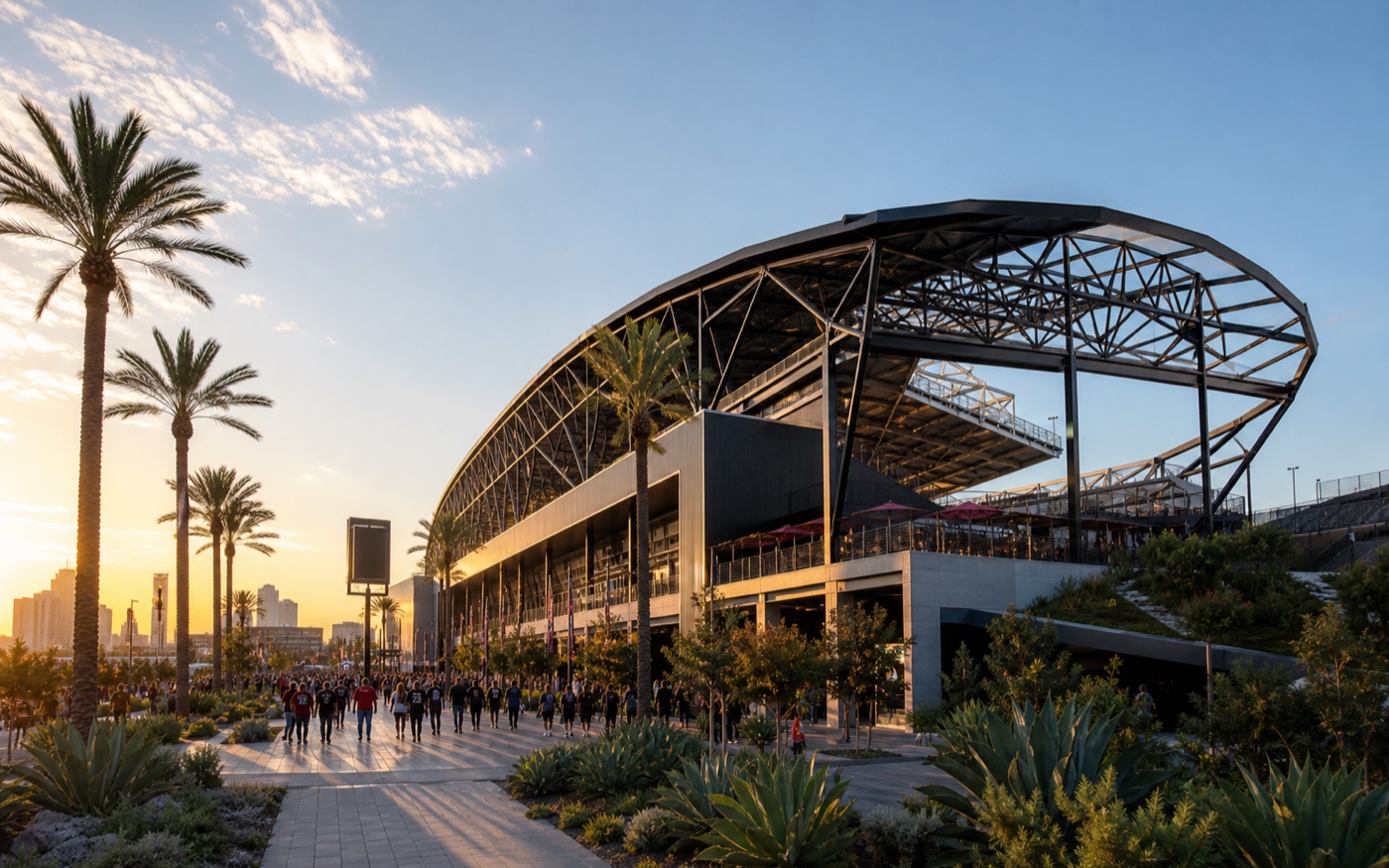 Soccer stadium event venue near Exposition Park