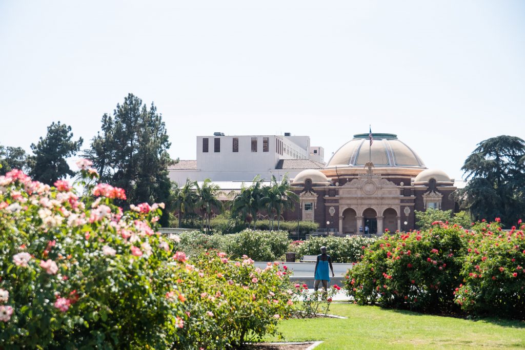Exposition Park Rose Garden near USC and 1165 WEST