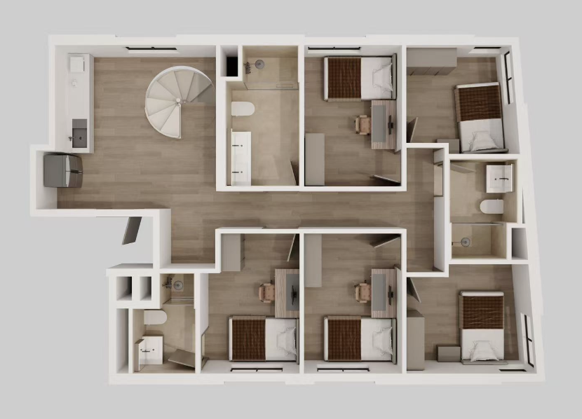 Unit 503 upper-level floor plan shown as 601 with PP, PS, and LS rooms